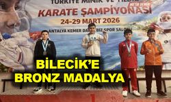 BİLECİKLİ SPORCUDAN TÜRKİYE KARATE ŞAMPİYONASI'NDA BRONZ MADALYA