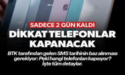 DİKKAT TELEFONLAR KAPANACAK