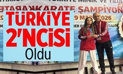 BİLECİKLİ SPORCU TÜRKİYE 2'NCİSİ OLDU