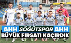 SÖĞÜTSPOR KENDİ EVİNDE FIRSATI KAÇIRDI