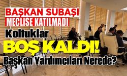 BAŞKAN SUBAŞI MECLİSE KATILMAYINCA BAZI BAŞKAN YARDIMCILILARI VE BİRİM MÜDÜRLERİ KOLTUKLARI BOŞ KALDI