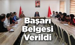SPORCULARA BAŞARI BELGESİ VERİLDİ