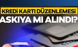 KREDİ KARTI DÜZENLEMESİ ASKIYA MI ALINDI?