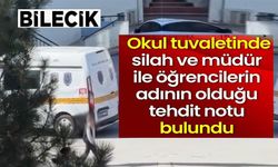 OKUL TUVALETİNDE SİLAH VE TEHDİT NOTU BULUNDU