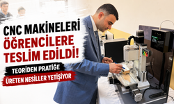 CNC MAKİNELERİ ÖĞRENCİLERE TESLİM EDİLDİ