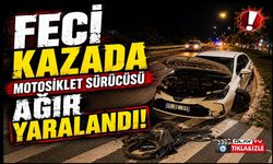BİLECİK'TE FECİ KAZA: MOTOSİKLET SÜRÜCÜSÜ AĞIR YARALANDI