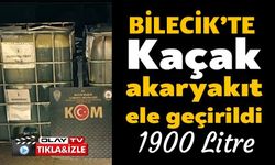 BİN 900 LİTRE KAÇAK AKARYAKIT ELE GEÇİRİLDİ