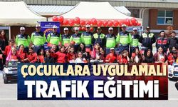 75 ÖĞRENCİ TRAFİK PARKINDA KURALLARI UYGULAMALI ÖĞRENDİ