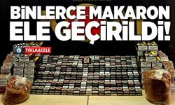 22 BİN 400 MAKARON ELE GEÇİRİLDİ