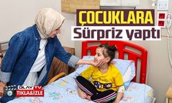 HASTANEDE TEDAVİ GÖREN ÇOCUKLARLA SEVİNDİREN HEDİYELER