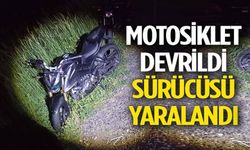 MOTOSİKLET KAZASINDA 1 KİŞİ YARALANDI