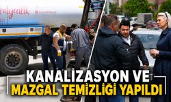 KANALİZASYON VE MAZGAL TEMİZLİĞİ YAPILDI