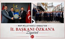 MHP KÜTAHYA MİLLETVEKİLİ ERBAŞ'TAN İL BAŞKANI ÖZKAN'A ZİYARET