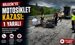 MOTOSİKLET KAZASI: 1 YARALI