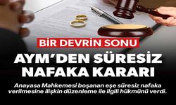AYM''DEN SÜRESİZ NAFAKA KARARI