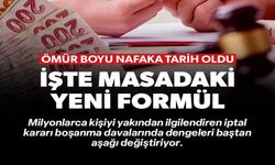 İŞTE MASADAKİ YENİ FORMÜL