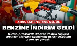 BENZİNE İNDİRİM GELDİ