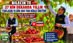 BİLECİK'TE 27 BİN DEKARDA YILLIK YAKLAŞIK 15 BİN 500 TON KİRAZ ÜRETİMİ