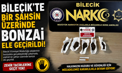 BİLECİK'TE BİR ŞAHSIN ÜZERİNDE BONZAİ ELE GEÇİRİLDİ