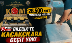 BİLECİK'TE 28 BİN 500 ADET DOLDURULMUŞ MAKARON ELE GEÇİRİLMİŞ