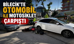 BİLECİK’TE OTOMOBİL İLE MOTOSİKLET ÇARPIŞTI