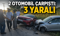 2 OTOMOBİL ÇARPIŞTI: 3 YARALI