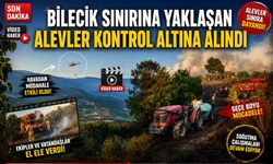 BİLECİK SINIRINA YAKLAŞAN ALEVLER KONTROL ALTINA ALINDI