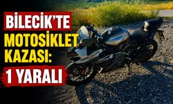 MOTOSİKLET KAZASI: 1 YARALI