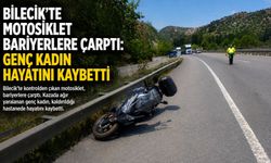 MOTOSİKLET BARİYERLERE ÇARPTI: 1 ÖLÜ