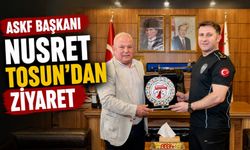 ASKF BAŞKANI TOSUN'DAN EMNİYET MÜDÜRÜ ÇAĞLAR'A ANLAMLI BULUŞMA