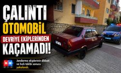 ÇALINTI OTOMOBİL DEVRİYE EKİPLERİNDEN KAÇAMADI