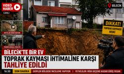 BİR EV TOPRAK KAYMASI İHTİMALİNE KARŞI TAHLİYE EDİLDİ