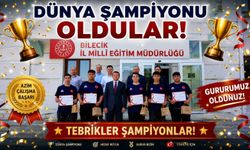 DÜNYA ŞAMPİYONLARINA BAŞARI BELGELERİ VERİLDİ