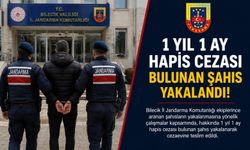 1 YIL 1 AY HAPİS CEZASI BULUNAN ŞAHIS YAKALANDI