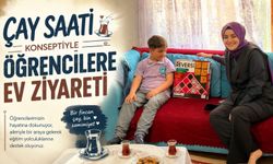 KAYMAKAM ODABAŞI'DAN 'ÇAY SAATİ' KONSEPTİYLE ÖĞRENCİLERE EV ZİYARETİ