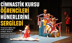 CİMNASTİK KURSU ÖĞRENCİLERİ HÜNERLERİNİ SERGİLEDİ