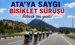 ‘ATA'YA SAYGI BİSİKLET SÜRÜŞÜ' OSMANELİ'NDEN GEÇTİ