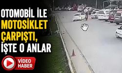 OTOMOBİL İLE MOTOSİKLET ÇARPIŞTI