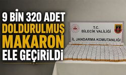 9 BİN 320 ADET DOLDURULMUŞ MAKARON ELE GEÇİRİLDİ
