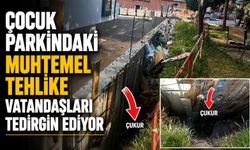 ÇOCUK PARKINDAKİ MUHTEMEL TEHLİKE VATANDAŞLARI TEDİRGİN EDİYOR