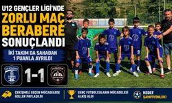 U12 GENÇLER LİGİ'NDE ZORLU MAÇ BERABERE SONUÇLANDI