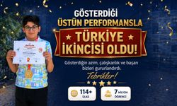 BİLECİKLİ ÖĞRENCİ TÜRKİYE İKİNCİSİ OLDU