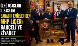 ÜLKÜ OCAKLARI İL BAŞKANI EMİRLER'DEN MHP LİDERİ BAHÇELİ'YE ZİYARET