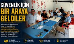 POLİS VE MUHTARLAR GÜVENLİK İÇİN BİR ARAYA GELDİ