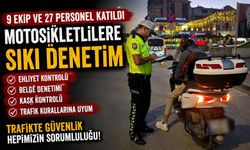 280 MOTOSİKLET SÜRÜCÜSÜ DENETLENDİ