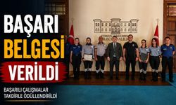 ÖZEL GÜVENLİK PERSONELLERİNE BAŞARI BELGESİ