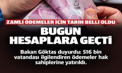 BUGÜN HESAPLARA GEÇTİ
