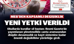 MEB'DEN KAPSAMLI DEĞİŞİKLİK
