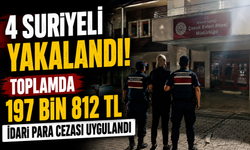 İKAMET İZNİ, GEÇİCİ KORUMA KİMLİK BELGESİ BULUNMADIĞI HALDE SEYAHAT EDEN 4 SURİYELİ YAKALANDI
