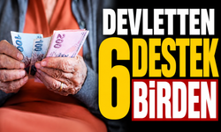 DEVLETTEN 6 DESTEK BİRDEN